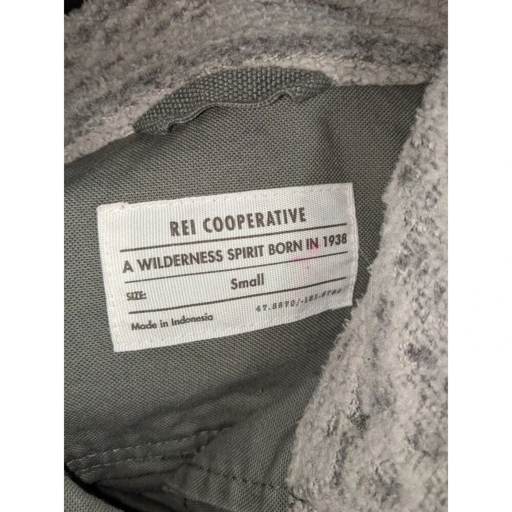 REI Co-op Trailsmith Utility Jacket Women's Sz S Gray Military Novelty Outdoors